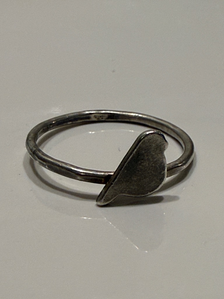 Minimalist Bird Stackable Ring - Silver Tone — image 3 of 3